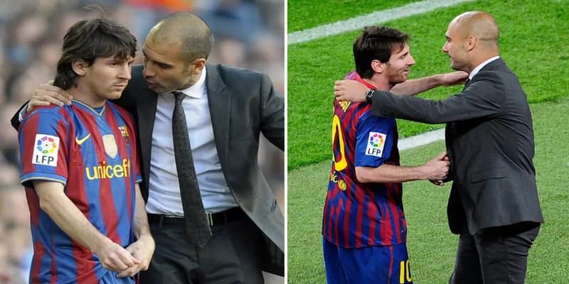 Pep Guardiola và Messi ở Barcelona